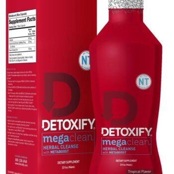 – Mega Clean NT Herbal Cleanse – Tropical – 32 oz – Professionally Formulated Herbal Detox Drink – Enhanced with MetaBoost Eliminating Need for...