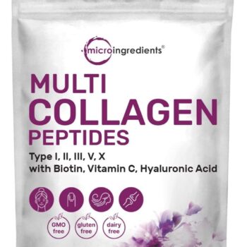 Multi Collagen Powder with Biotin, Hyaluronic Acid, Vitamin C 2 Pounds