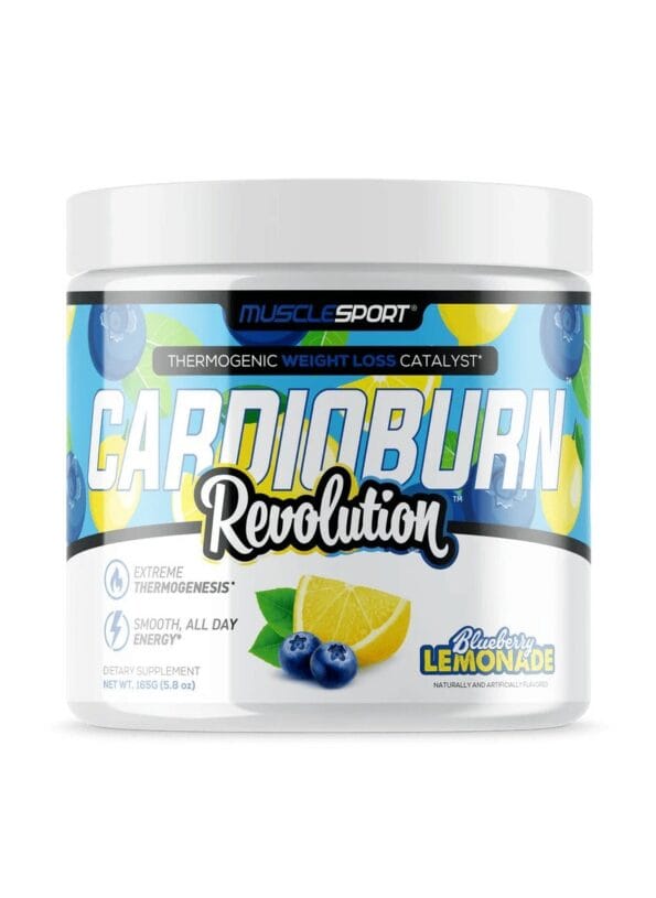 Musclesport Cardioburn Revolution Thermogenic Weight Loss Catalyst Blueberry Lemonade