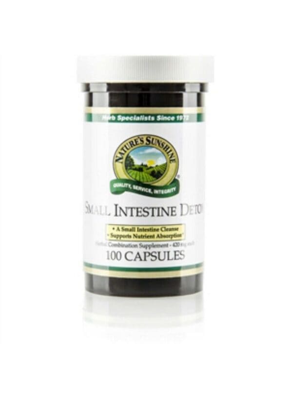 Nature's Sunshine Small Intestine Detox, 100 Capsules | Natural Formula Soothes Digestive Tissue and Helps with the Breakdown of Proteins