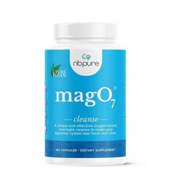 nbpure MagO7 - Natural Colon Cleanse & Detox - Occasional Constipation Relief, Stool Softening, & Bloating Support for Men & Women - Ozonated...