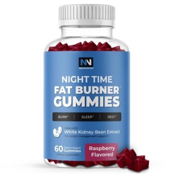 Night Time Fat Burner Gummies, Weight Loss & Sleep Support Supplement | Slimming Hunger Suppressant & Metabolism Booster, Shred Belly Fat While You...