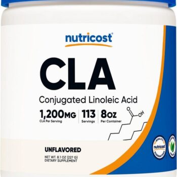Nutricost CLA (Conjugated Linoleic Acid) 8oz (227g) Powder - Gluten Free, GMO Free CLA Supplement