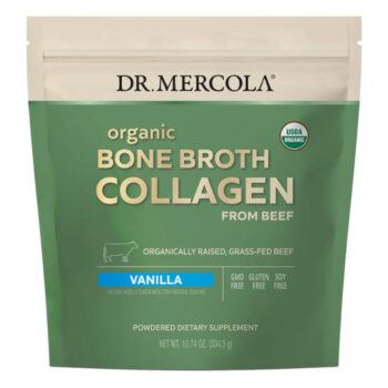 Organic Bone Broth Collagen From Beef, Vanilla 10.74 Oz