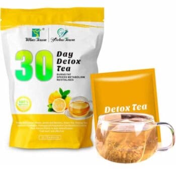 Organic Herbal Detox Tea | Natural Slimming Tea for Weight Loss | Burns Fat & Revitalizes Metabolism | 30 Tea Bags of Powerful Natural Detox Benefits