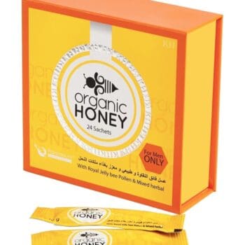 Organic Honey with Natural R-Jelly Bee Pollen & 100% Pure Mixed Herbals (Pack of 24 Sachet)