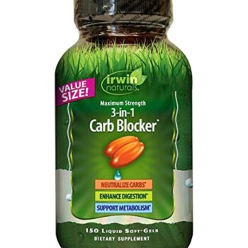 Pack of 2 3-In-1 Carb Blocker Dietary Supplement - 150 Liquid Softgels