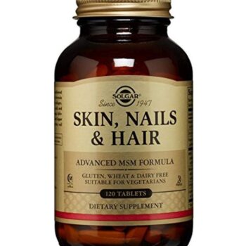 Pack Of 2 Skin, Nails and Hair, Advanced MSM Formula Dietary Supplement - 120 Tablets