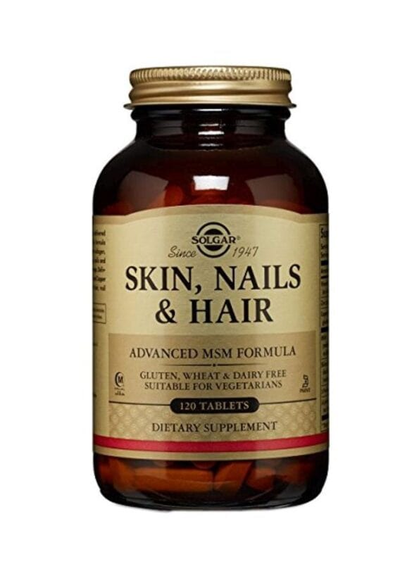 Pack Of 2 Skin, Nails and Hair, Advanced MSM Formula Dietary Supplement - 120 Tablets