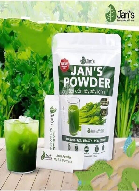 Pure Organic Jan Celery Powder, Effortlessly Supports Weight Loss, Targeting Excess Waist Fat with Fast-Burning Properties with Calcium, Magnesium,...