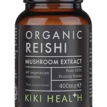 Reishi Mushroom Extract Grown On Wood-Rich Substrate From 100% Fruiting Bodies 60 Capsules