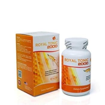 Royal Tonic 2000 With Royal Jelly 1000mg And Ginseng Bee Pollen Vitamin E Zinc Coq10 Selenium 60 Capsules Made In Usa