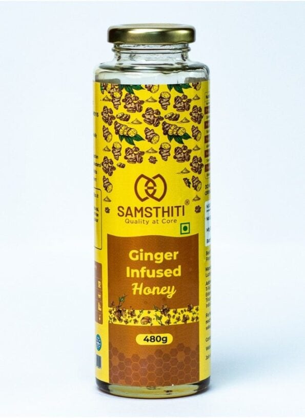 SAMSTHITI Ginger Infused Honey is 100% organic, pure, unprocessed and raw. Sweeten your life and day with our medicinal value rich Ginger Infused...
