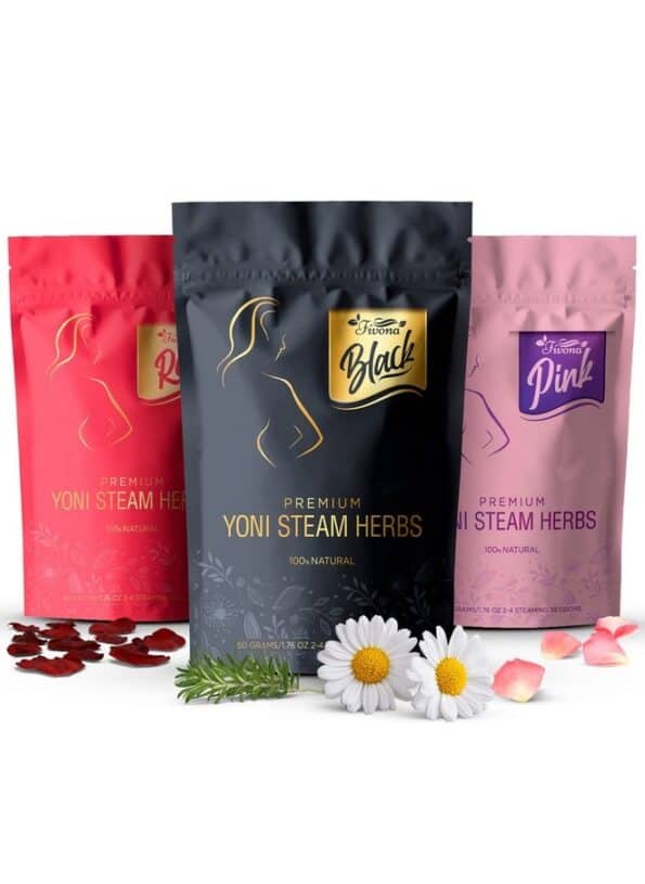 Set Of 3 Yoni Steaming Herbal Blends For V Steam - Natural Herbal Mix - 100% Pure Organic Blend - V Detox, Cleansing, Ph Balance For Women -...