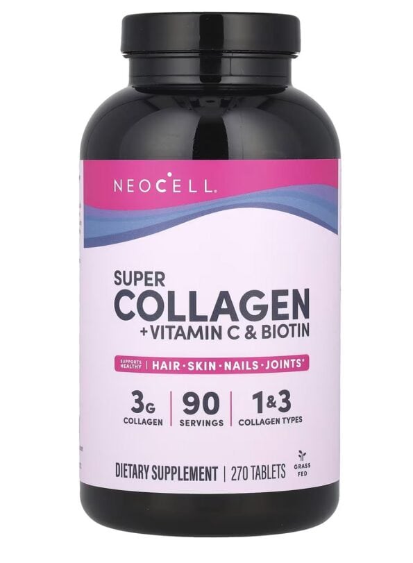 Super Collagen, Vitamin C And Biotin, 270 Tablets