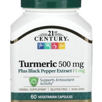 Turmeric Plus Black Pepper Extract 500 mg 60 Vegetarian Capsules