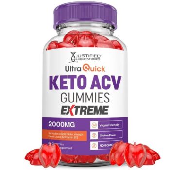 Ultra Quick Keto ACV Gummies Extreme 2000MG Ultraquick Keto Gummies Apple Cider Vinegar Formulated with Pomegranate Beet Juice Powder B12 Vegan Non...