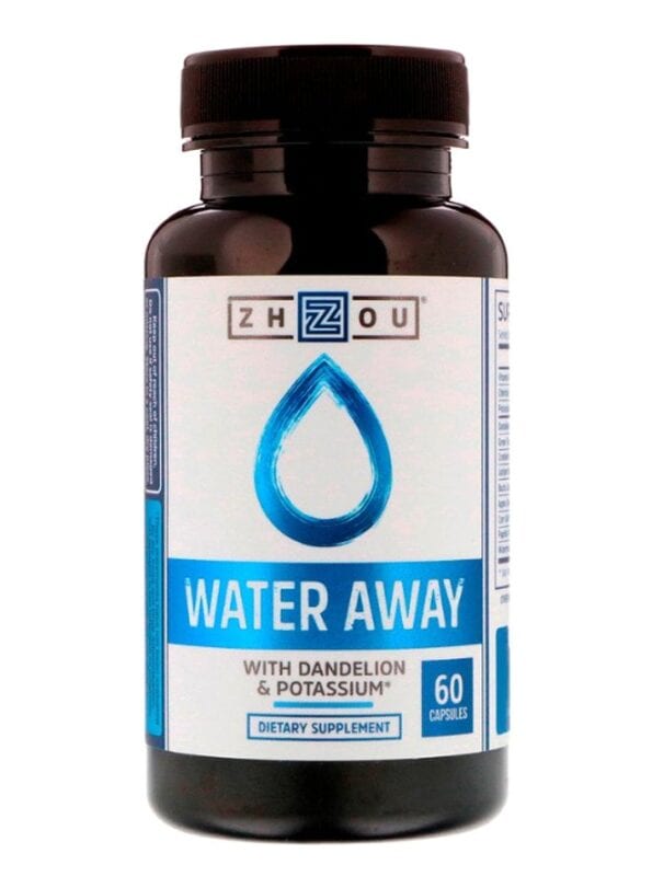 Water Away With Dandelion And Potassium Dietary Supplement - 60 Capsules