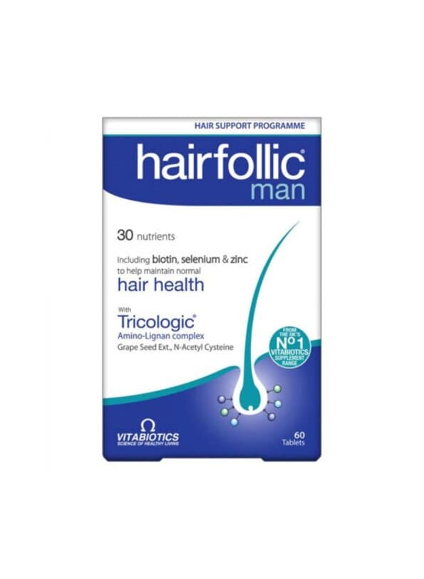 Wellman Hairfollic Man – 60 Tablets